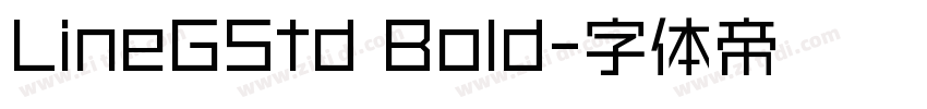 LineGStd Bold字体转换